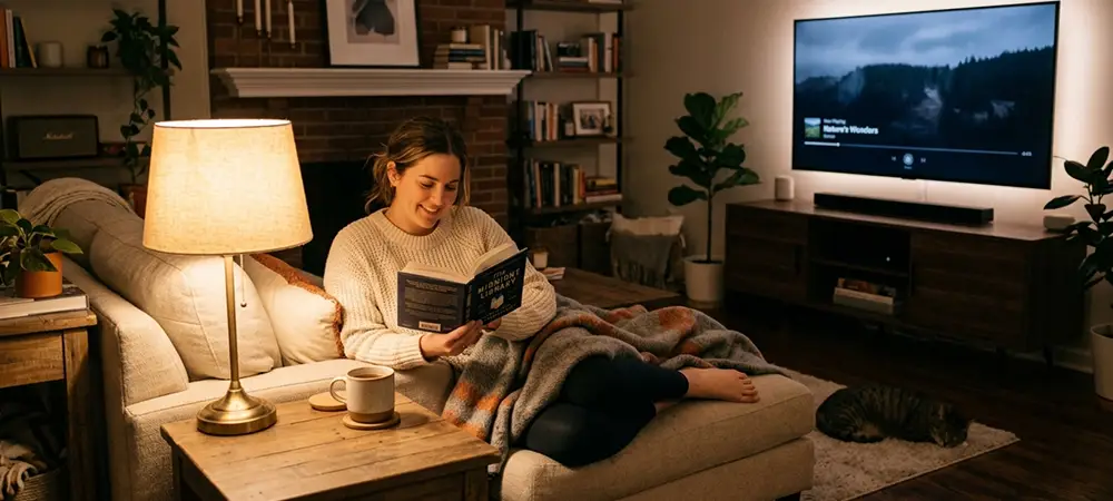 Eye strain and physical comfort when watching TV