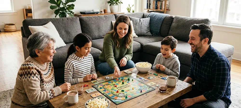 Planning a family room around daily use