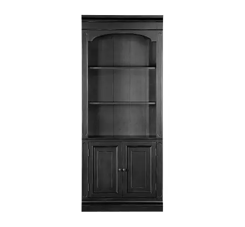 Bookcase with open and closed storage