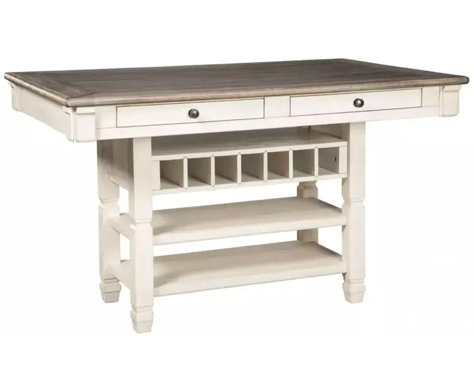 Bolanburg White and Gray Counter Height Dining Table