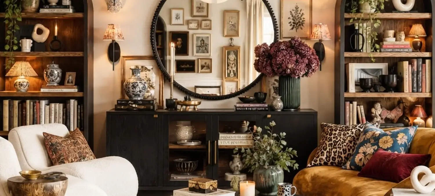 Curated collections display