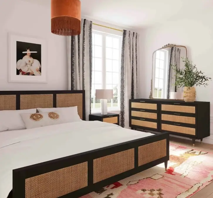 Large bedroom with king bedroom set