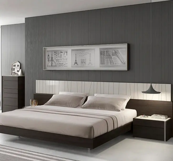 Minimalist bedroom with limited decor pieces