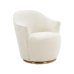 Skyla Boucle Swivel Chair