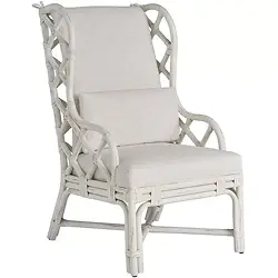 Sonoma White Rattan Arm Chair