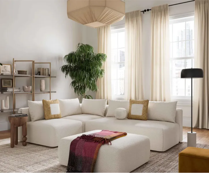 L-Shaped Sectional Dimensions