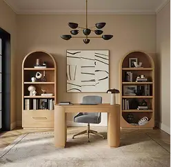 Marlow Natural Wood Writing Desk