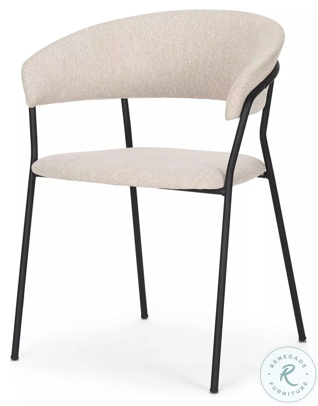 Carolyn Oatmeal Fabric Dining Chair From Mercana Furniture and Decor ...