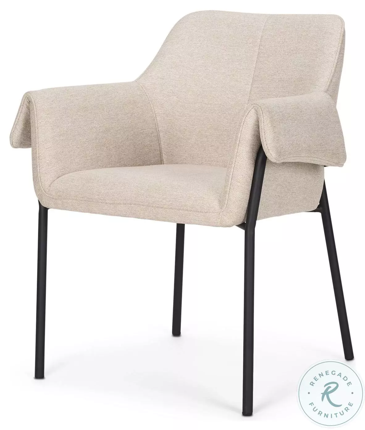 Brently Oatmeal Fabric Dining Chair From Mercana Furniture and Decor ...