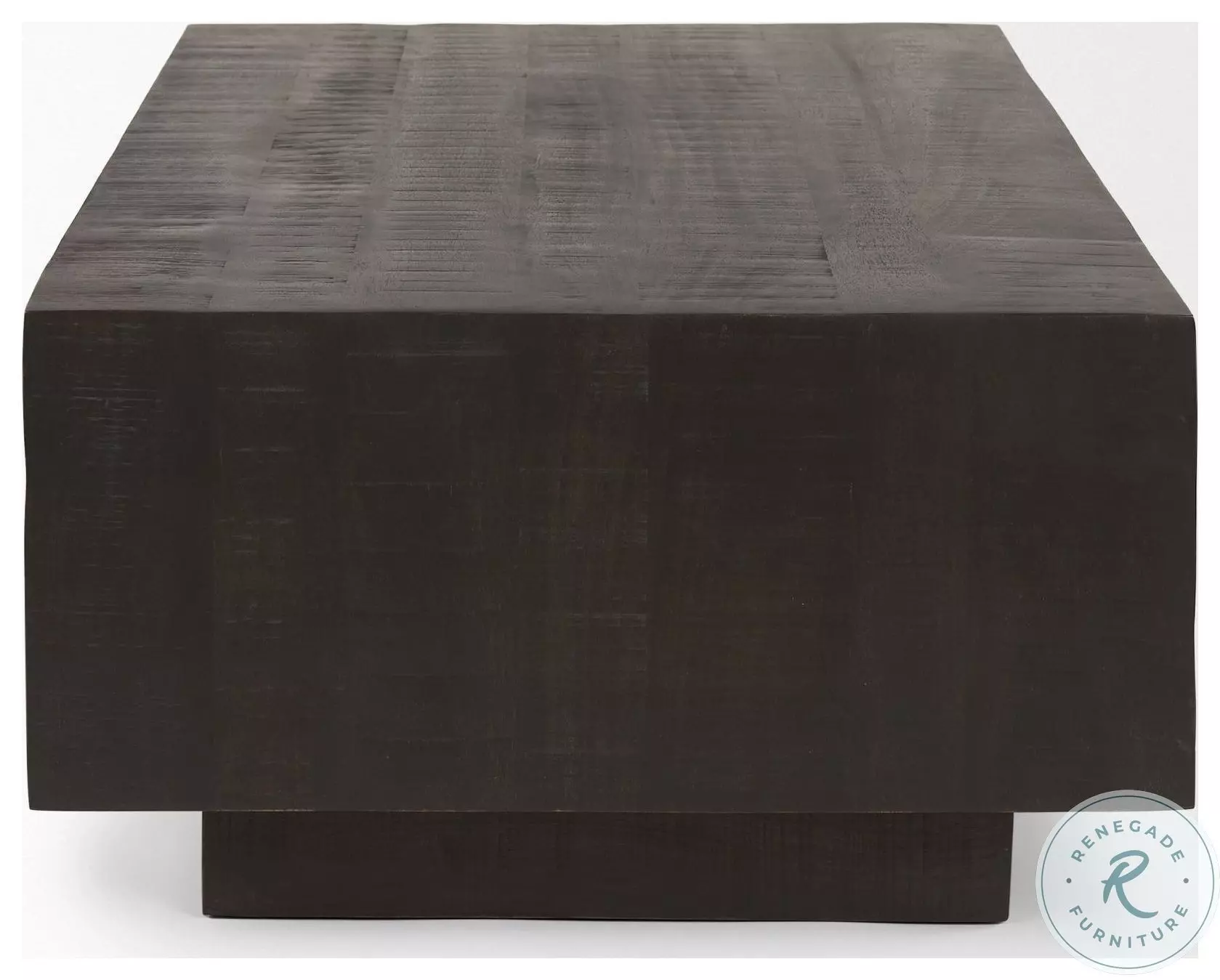 Hayden Dark Brown Wood Rectangular Coffee Table From Mercana