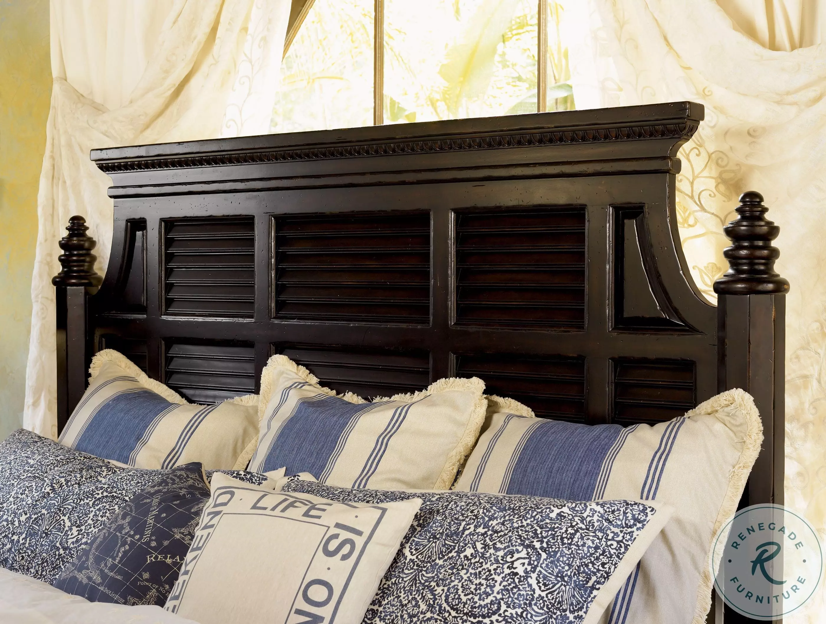 Kingstown Rich Tamarind Malabar Queen Panel Bed from Tommy Bahama