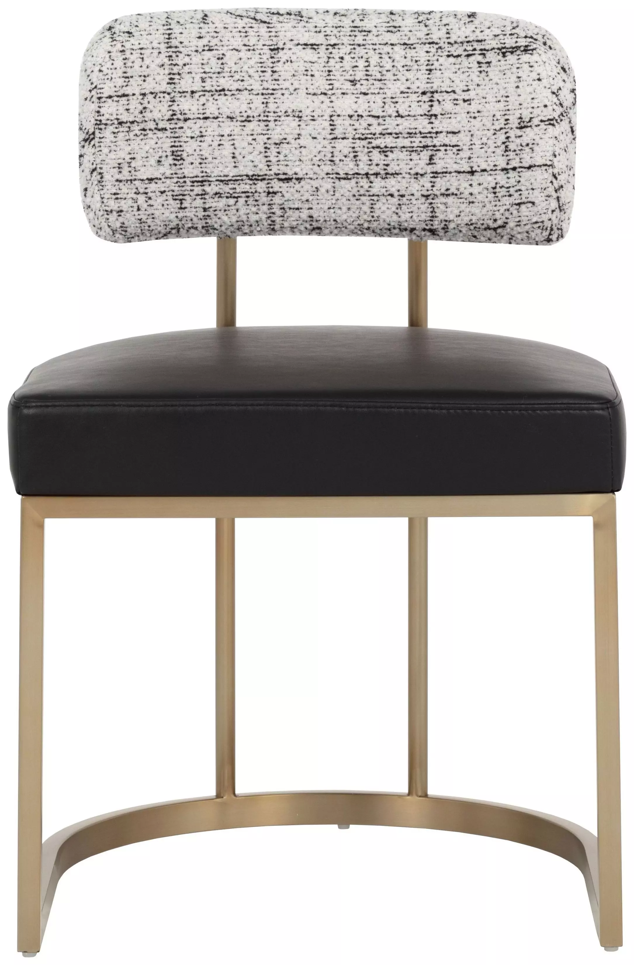 Sylvara Bravo Black and Halton Birch Performance Fabric Dining Chair