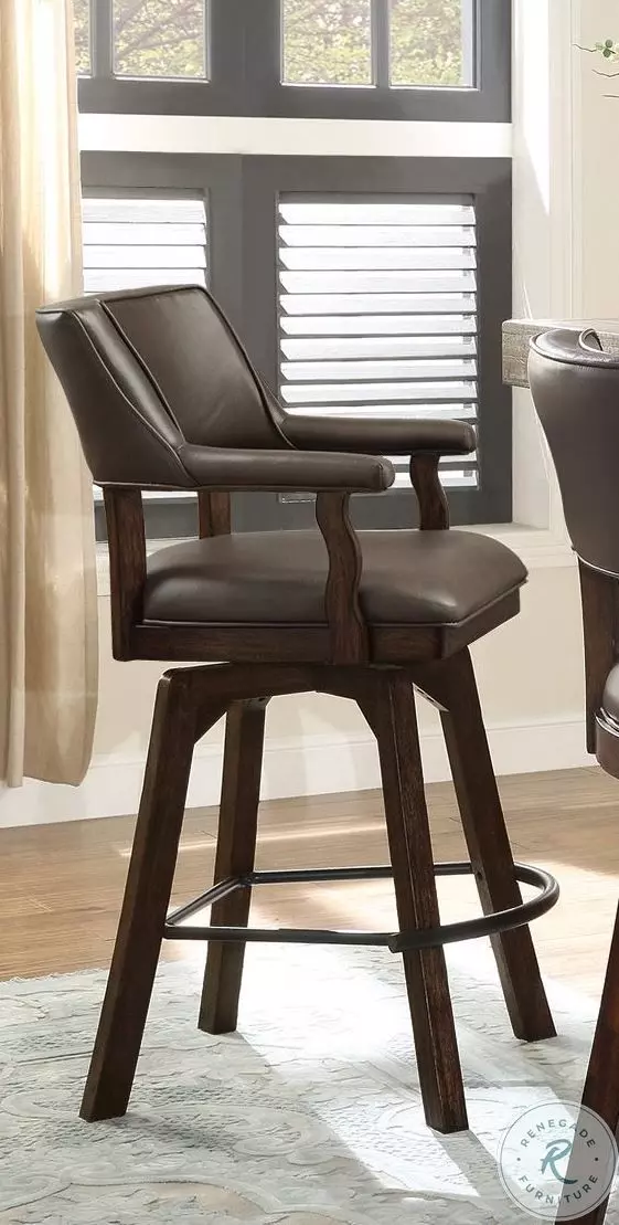 Gettysburg Dark Distressed Bar Stool From Home Gallery Stores | Home ...