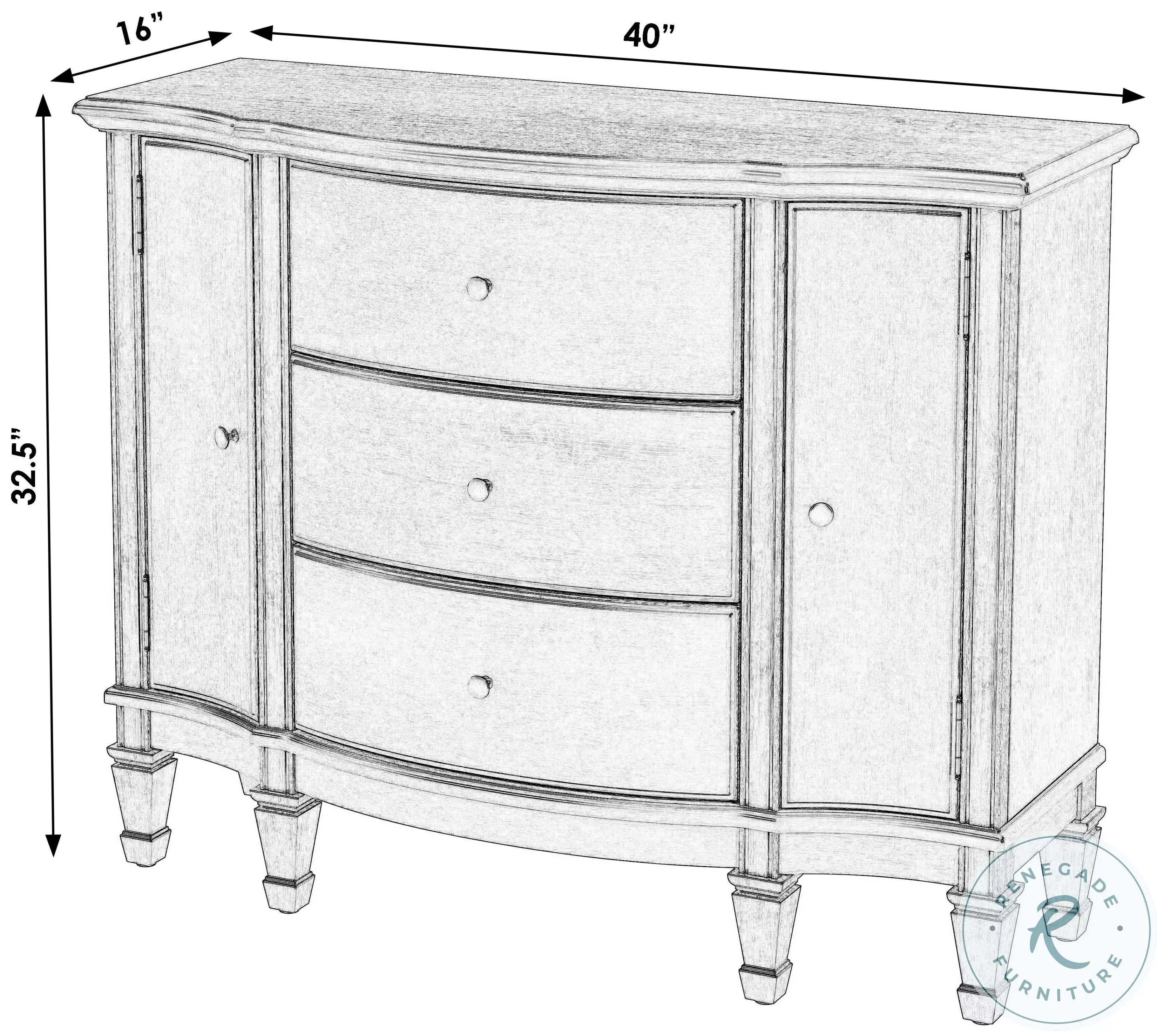 Sheffield Antique Cherry Accent Cabinet