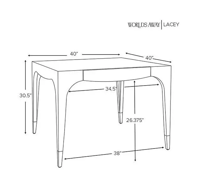 Lacey Light Blue Square Game Table with 2 Drawers