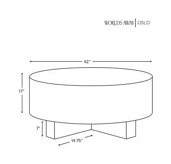 Oslo Matte Dark Burl Wood Coffee Table With Thick Top