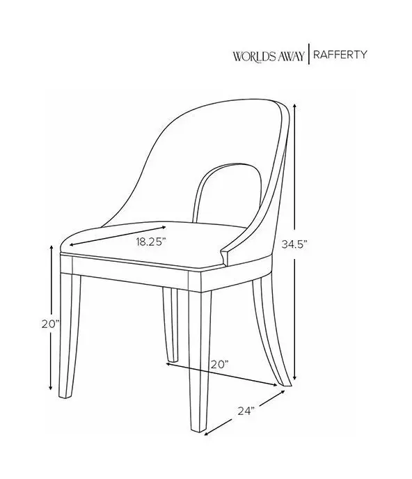 Rafferty White Linen Performance Fabric Dining Chair With Matte Dark Burl Wood Frame