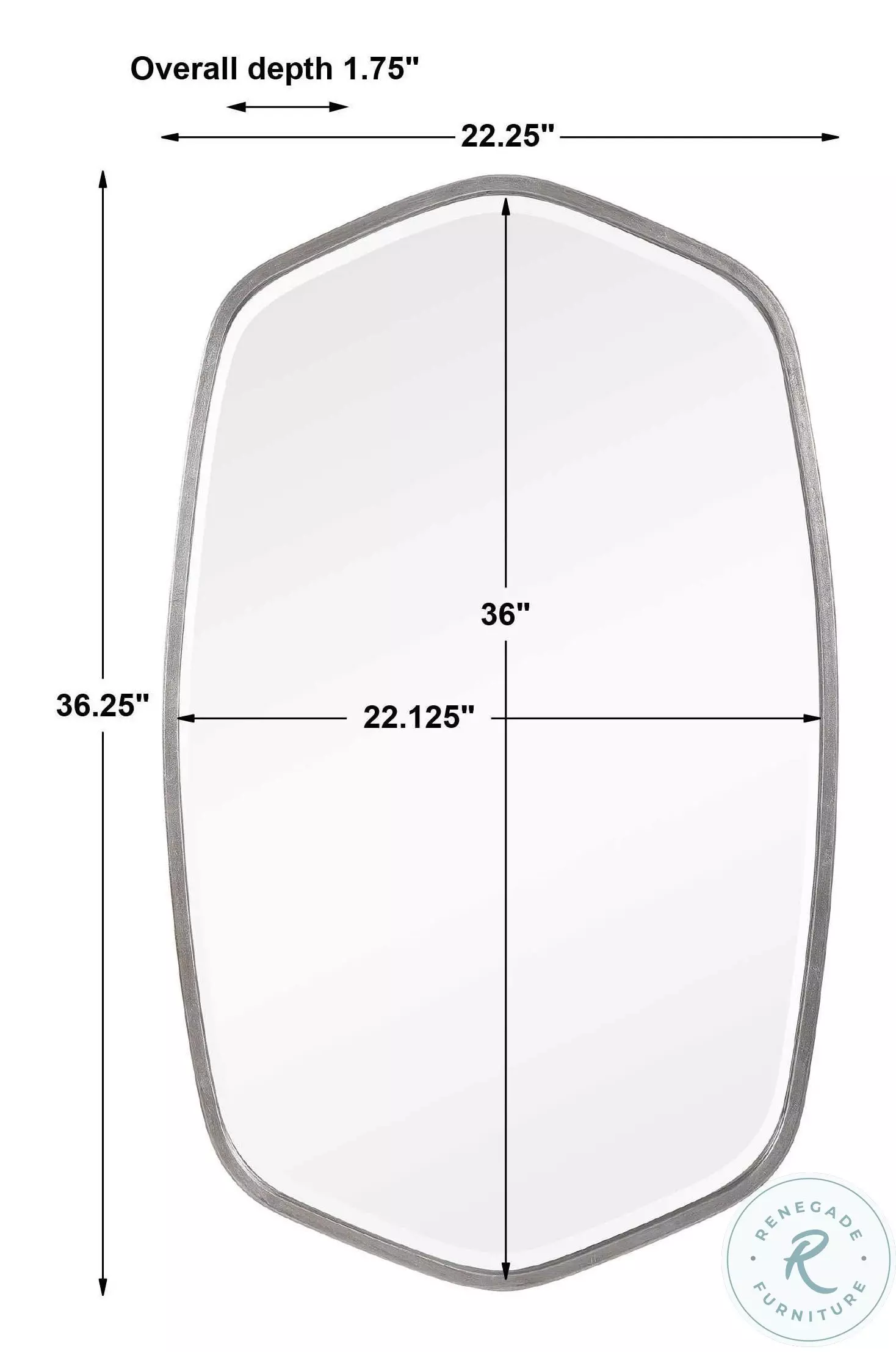 Rosina Silver Leaf Mirror