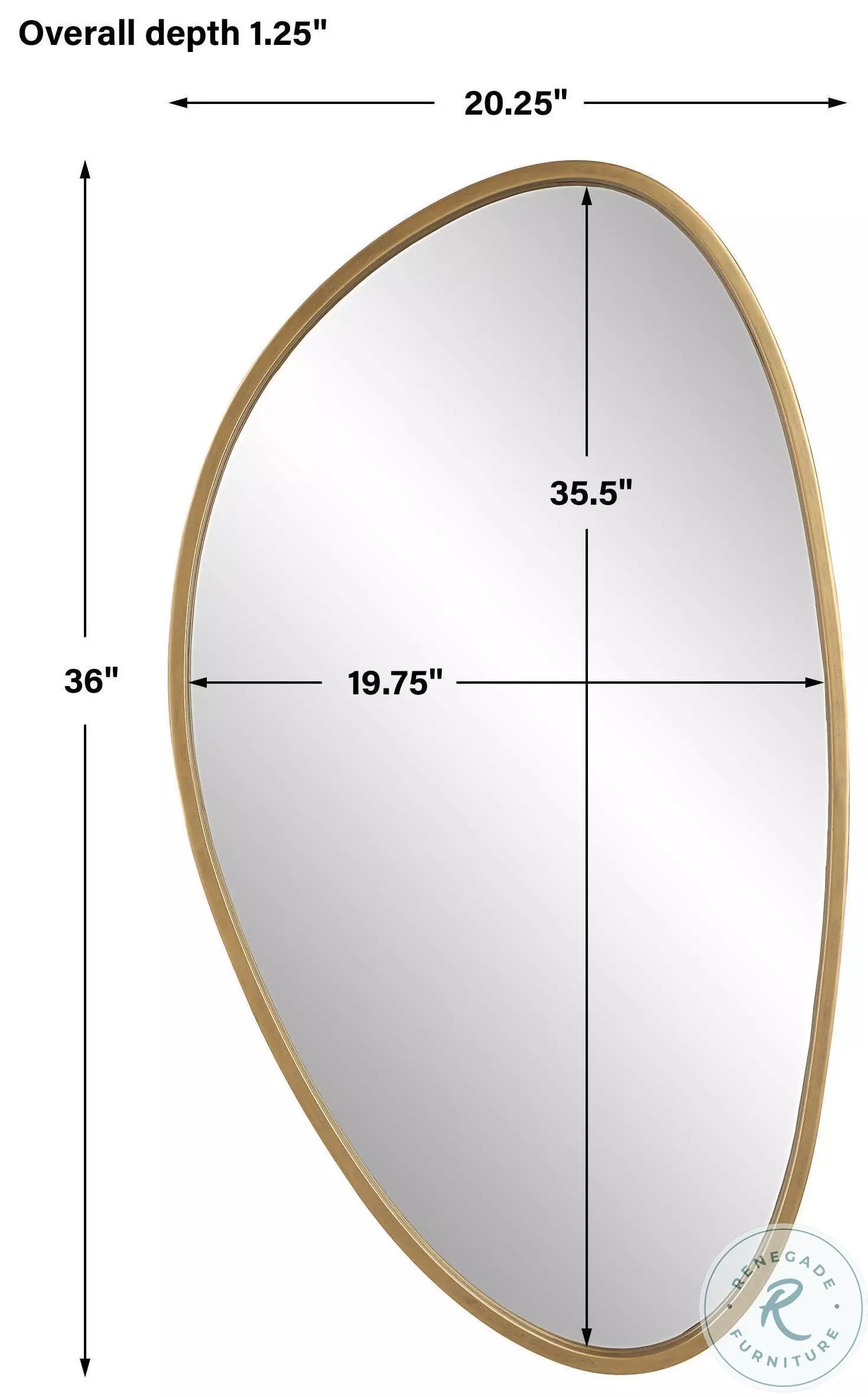 Triad Aged Gold Mirror