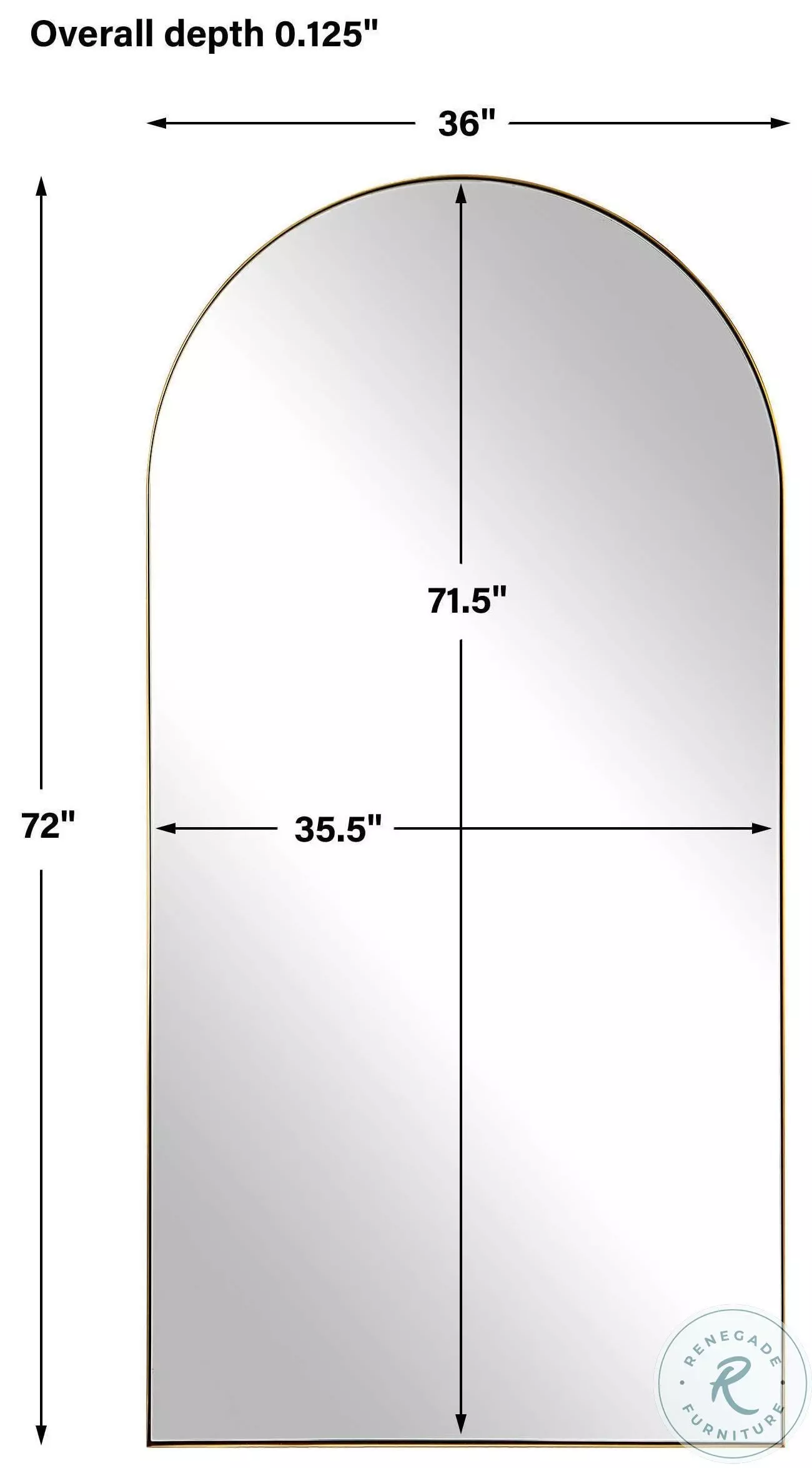 Tuscany Antique Brass Mirror