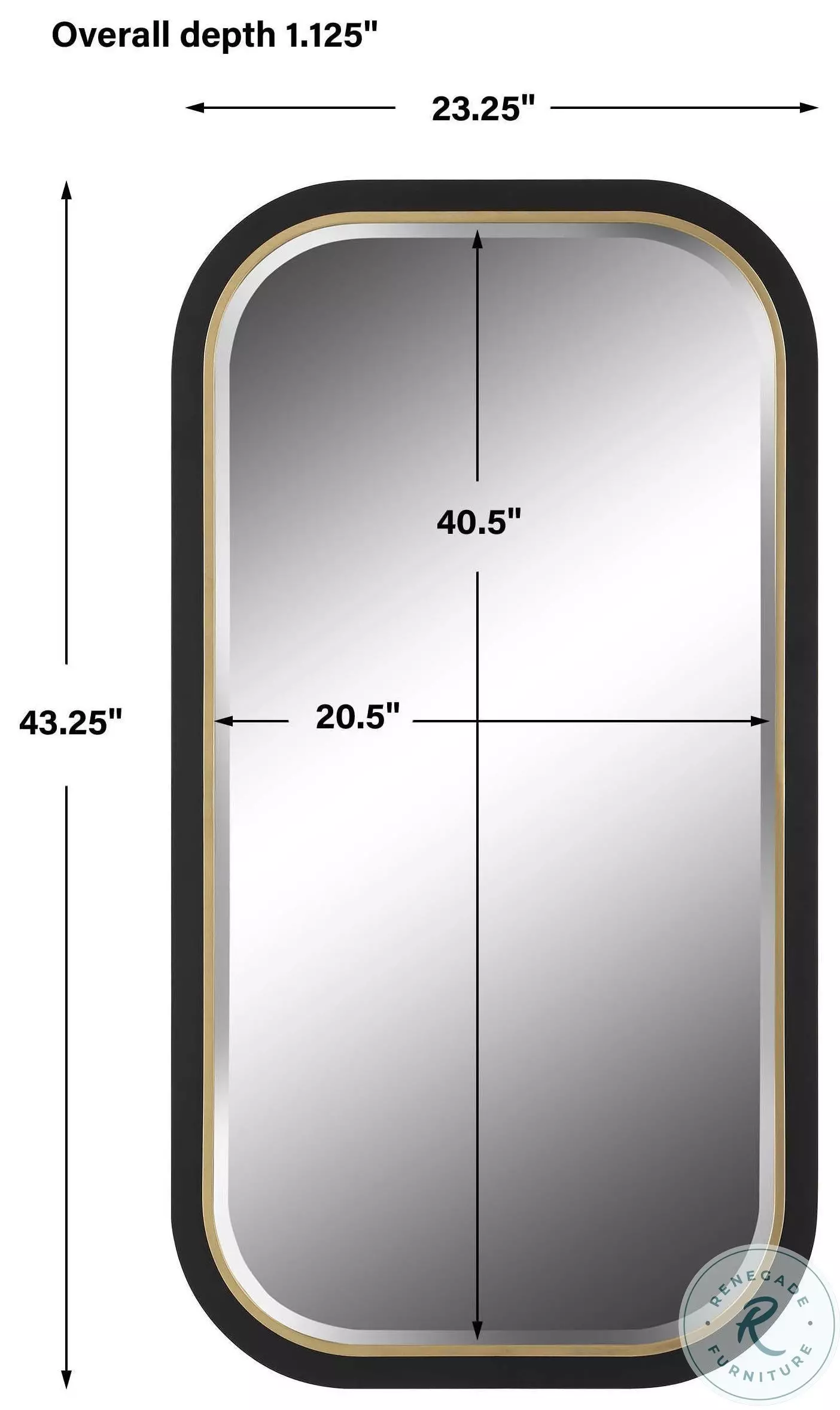 Kimberlin Satin Black Mirror