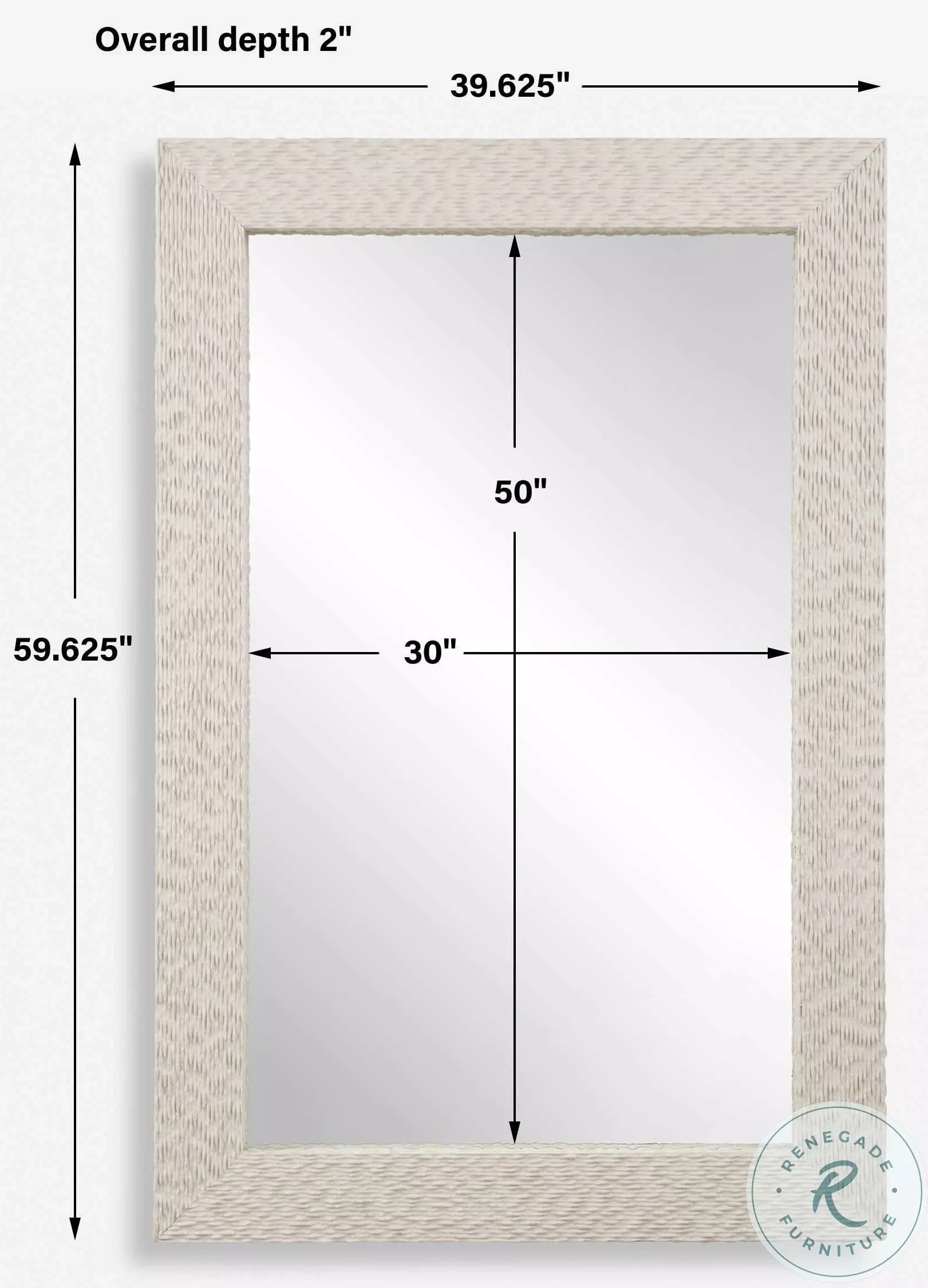 Terran Rich Aged Ivory Mirror