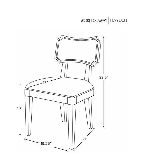Hayden Light Blue Bow Back Performance Linen Dining Chair