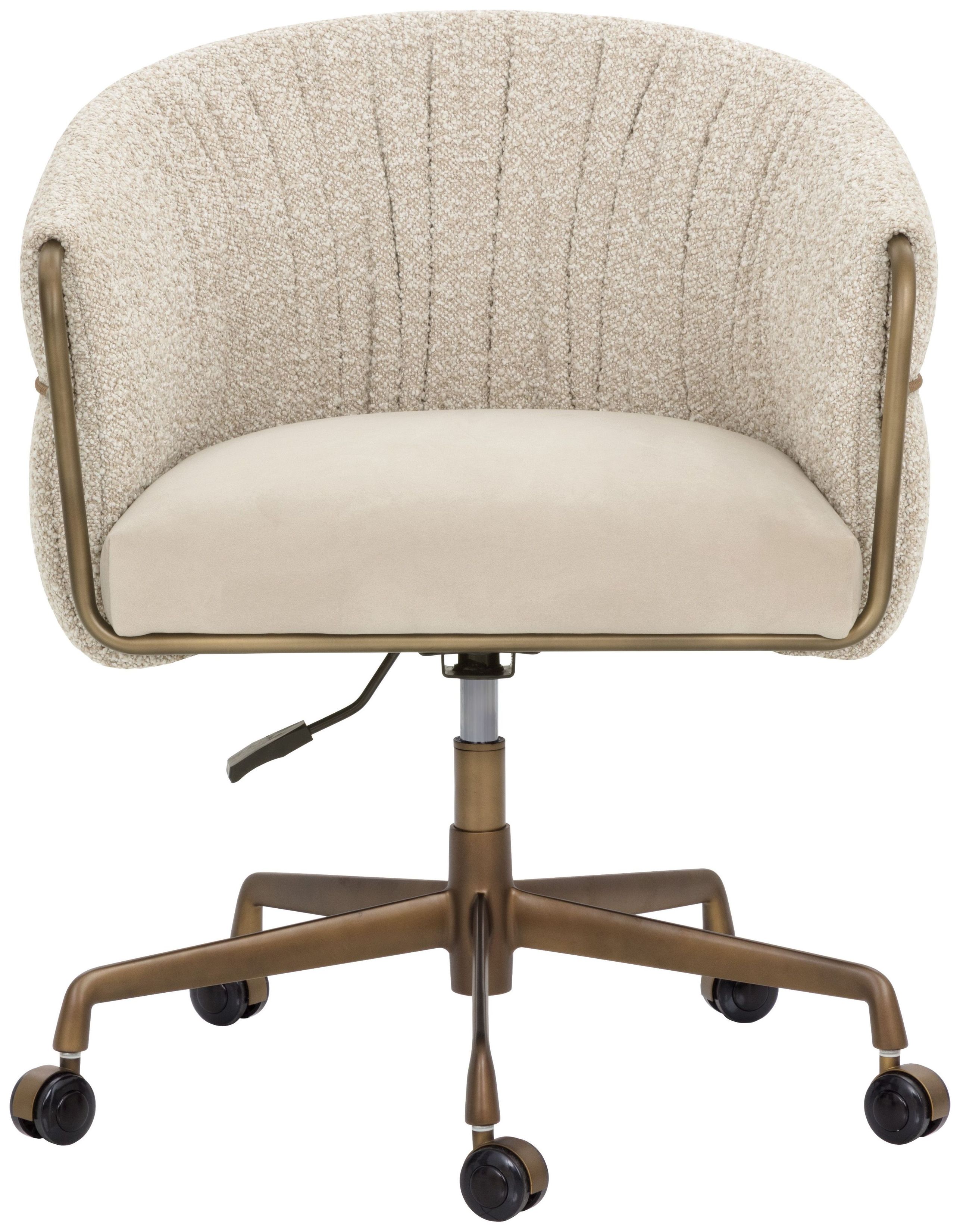 Olin Meg Taupe and Santa Cruz Oatmeal Upholstered Office Chair