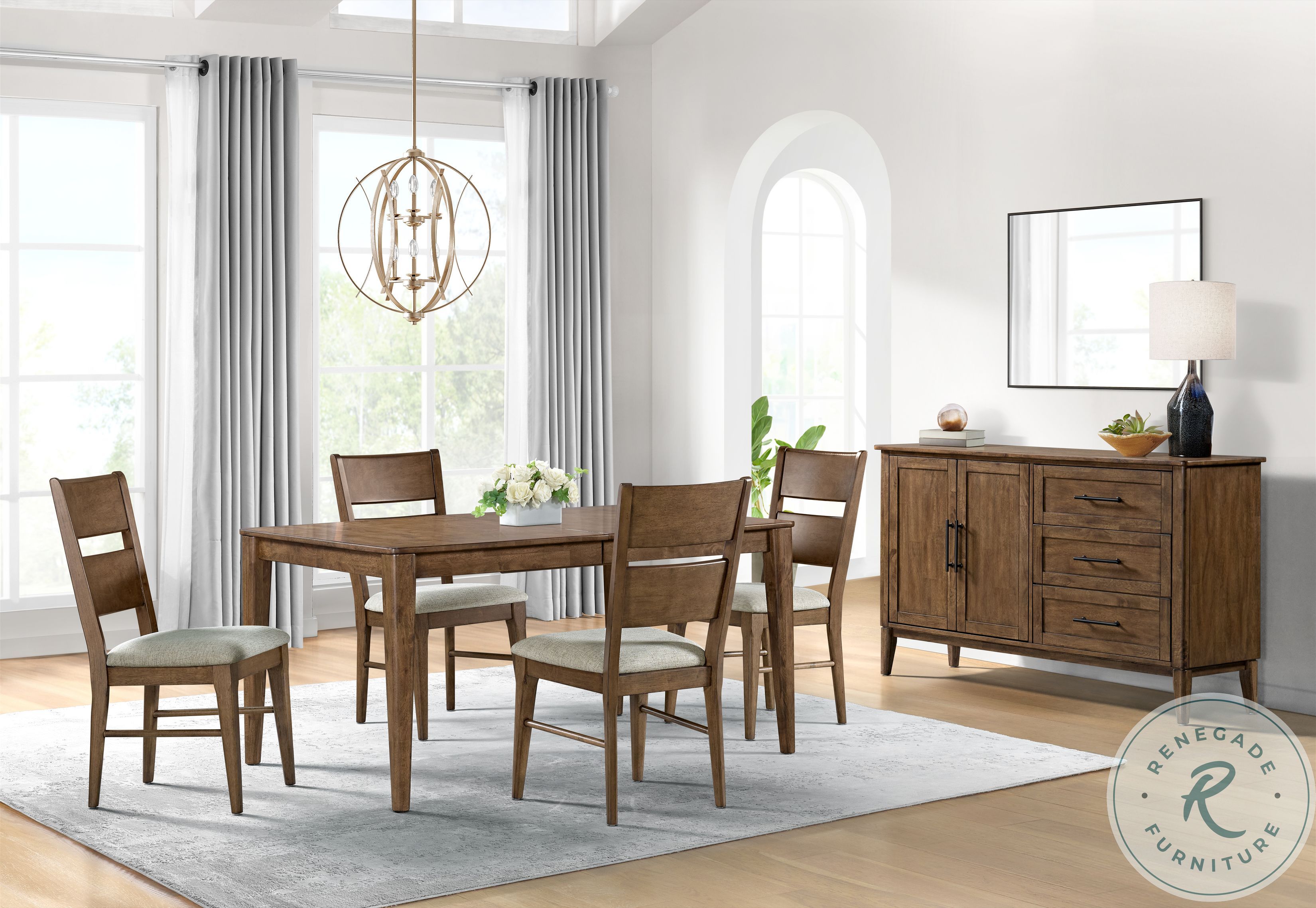 Koloa Honey Extendable Leg Dining Table Intercon Furniture