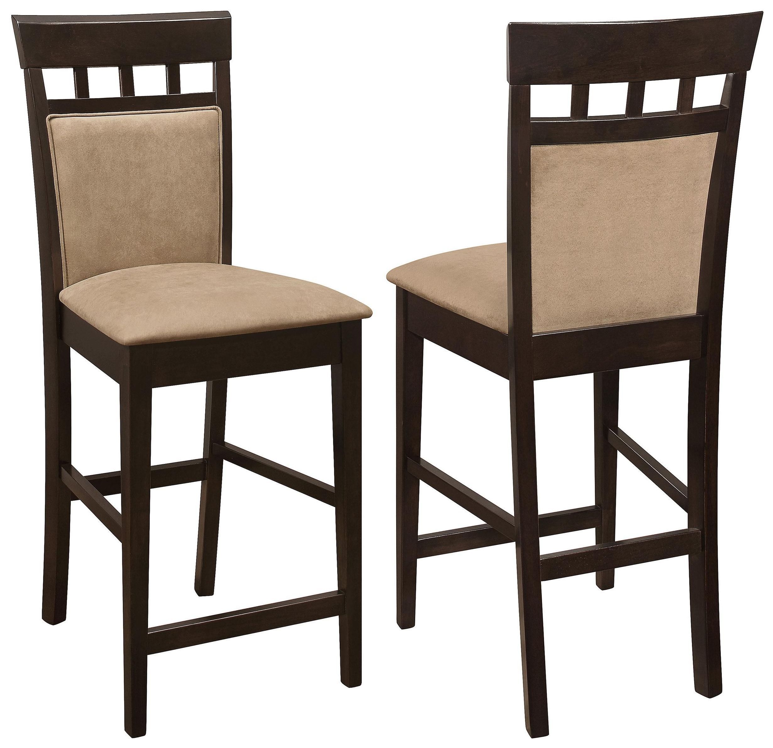 Gabriel Cappucino Closed Back Counter Height Stool Set of 2 from