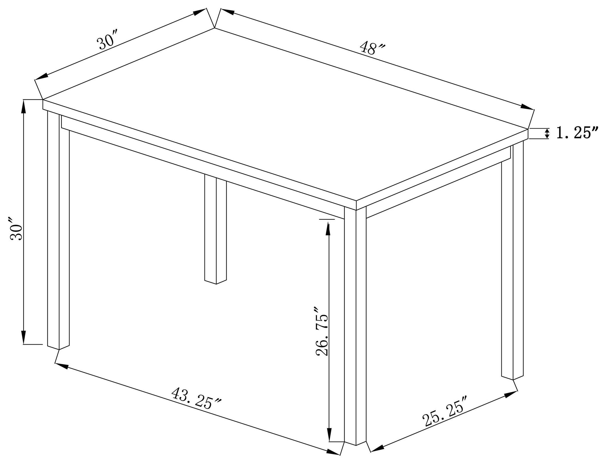 Garza Black Dining Table