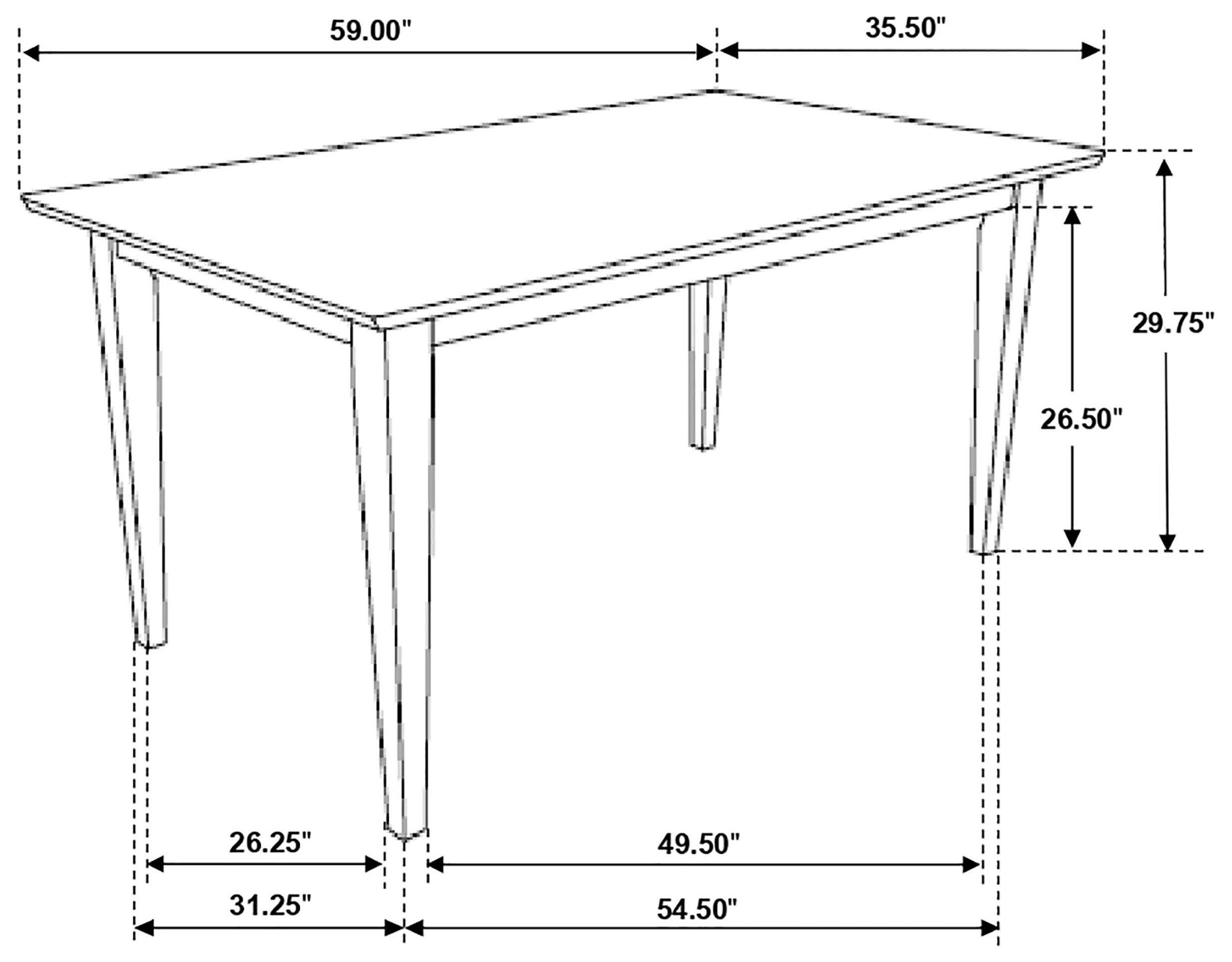 Gabriel Cappuccino Dining Table