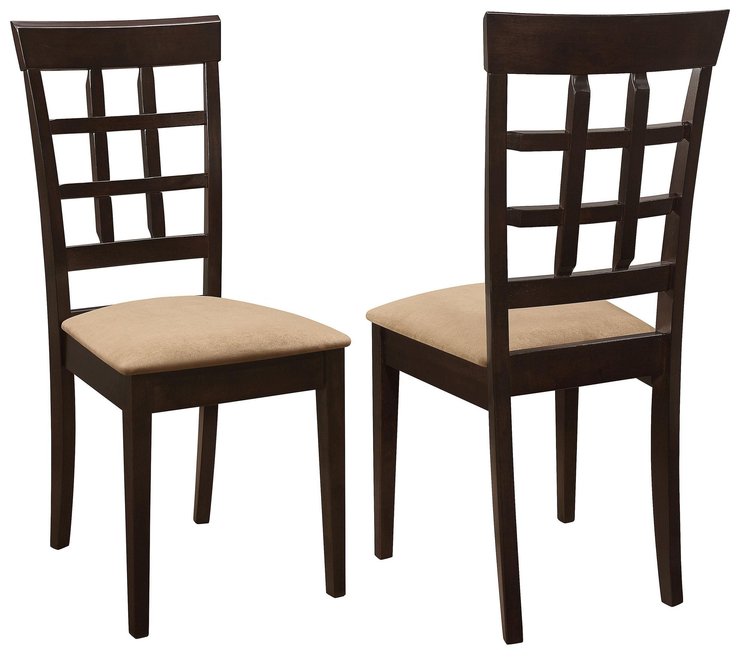 Gabriel Cappuccino Wheat Back Side Chair Set of 2 from Coaster