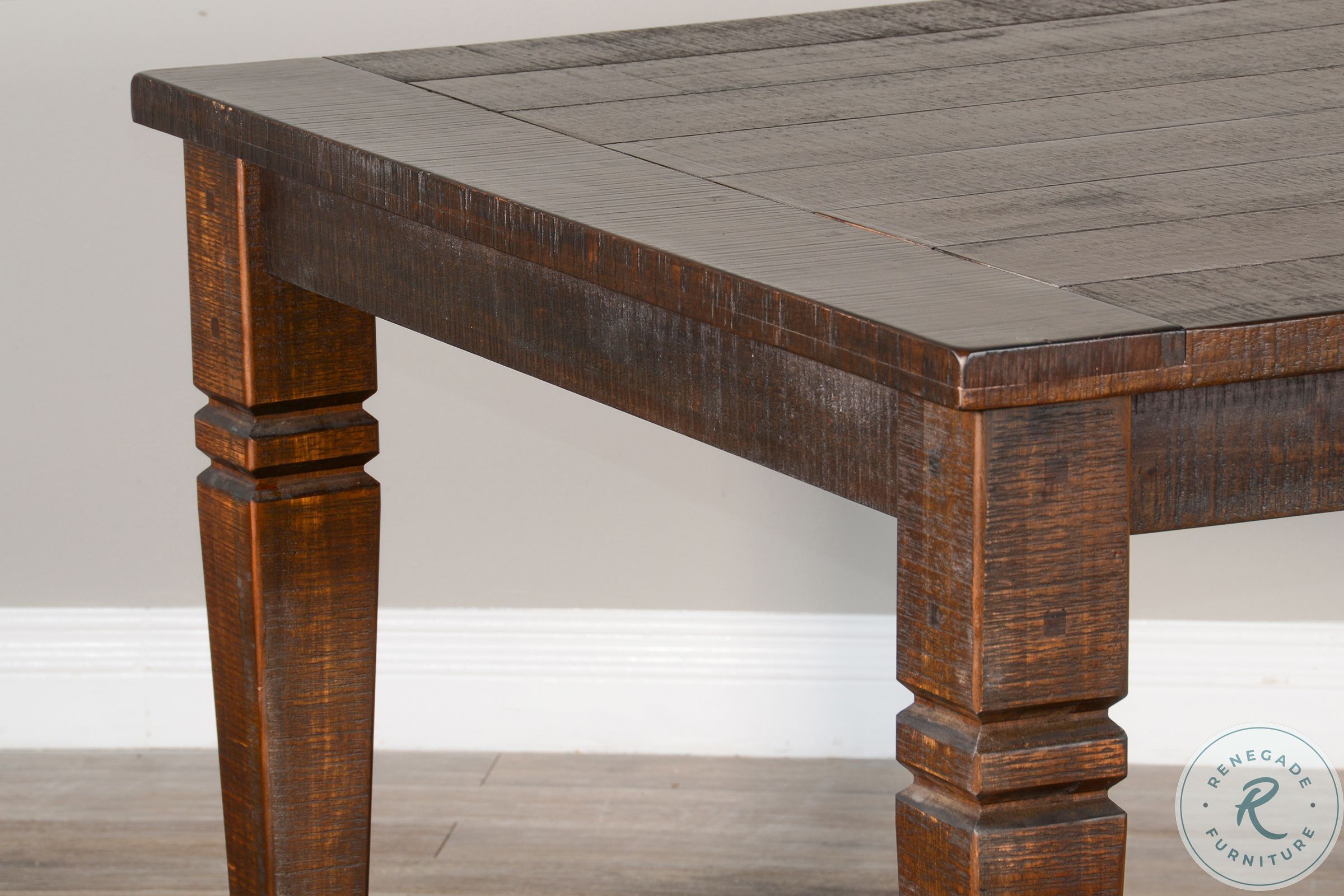 ★mi★ColemanNaturalWoodRollTable 90 Havenstead Dark Brown 90