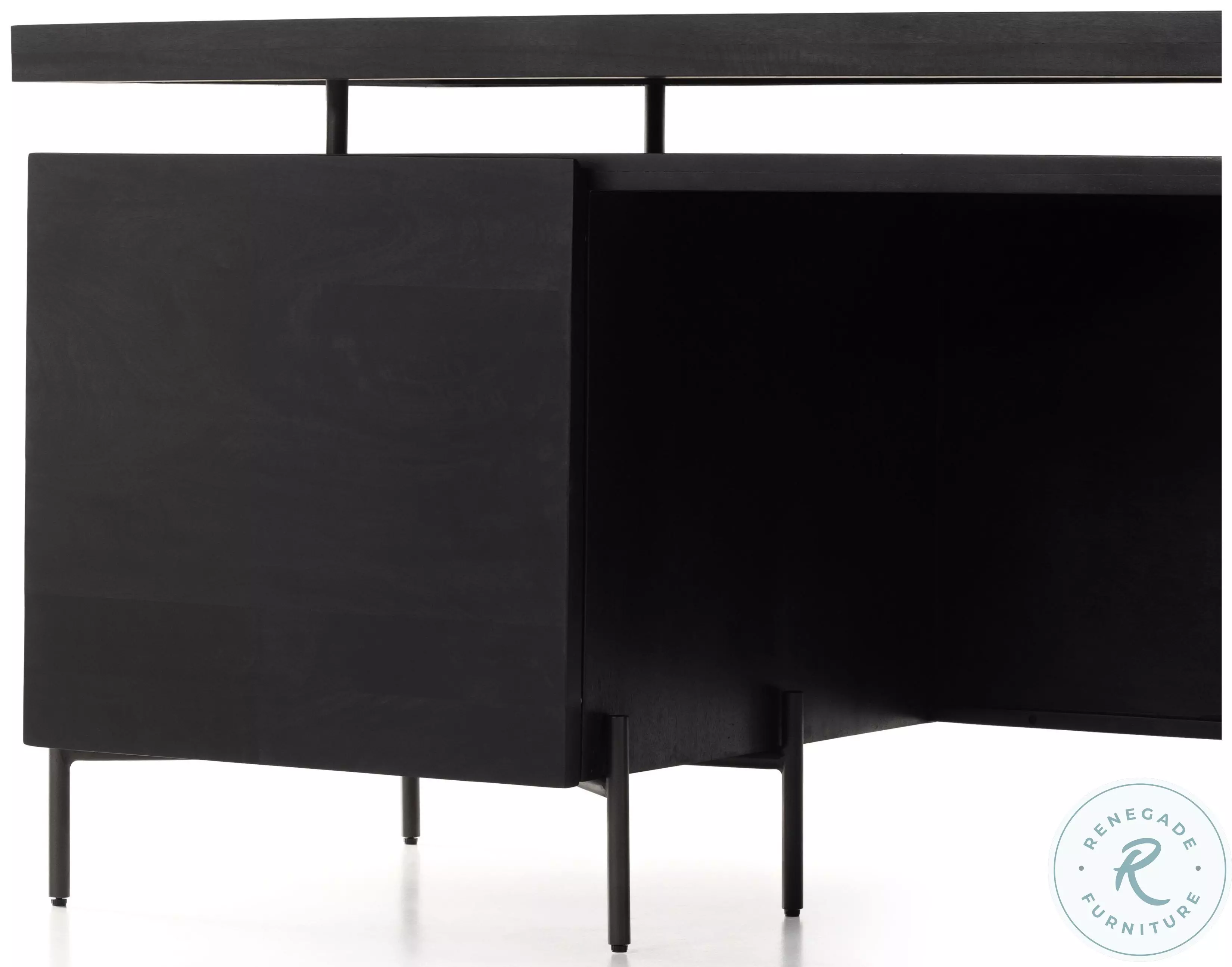 Raffael Carved Black Wash Desk From Home Gallery Stores | Home