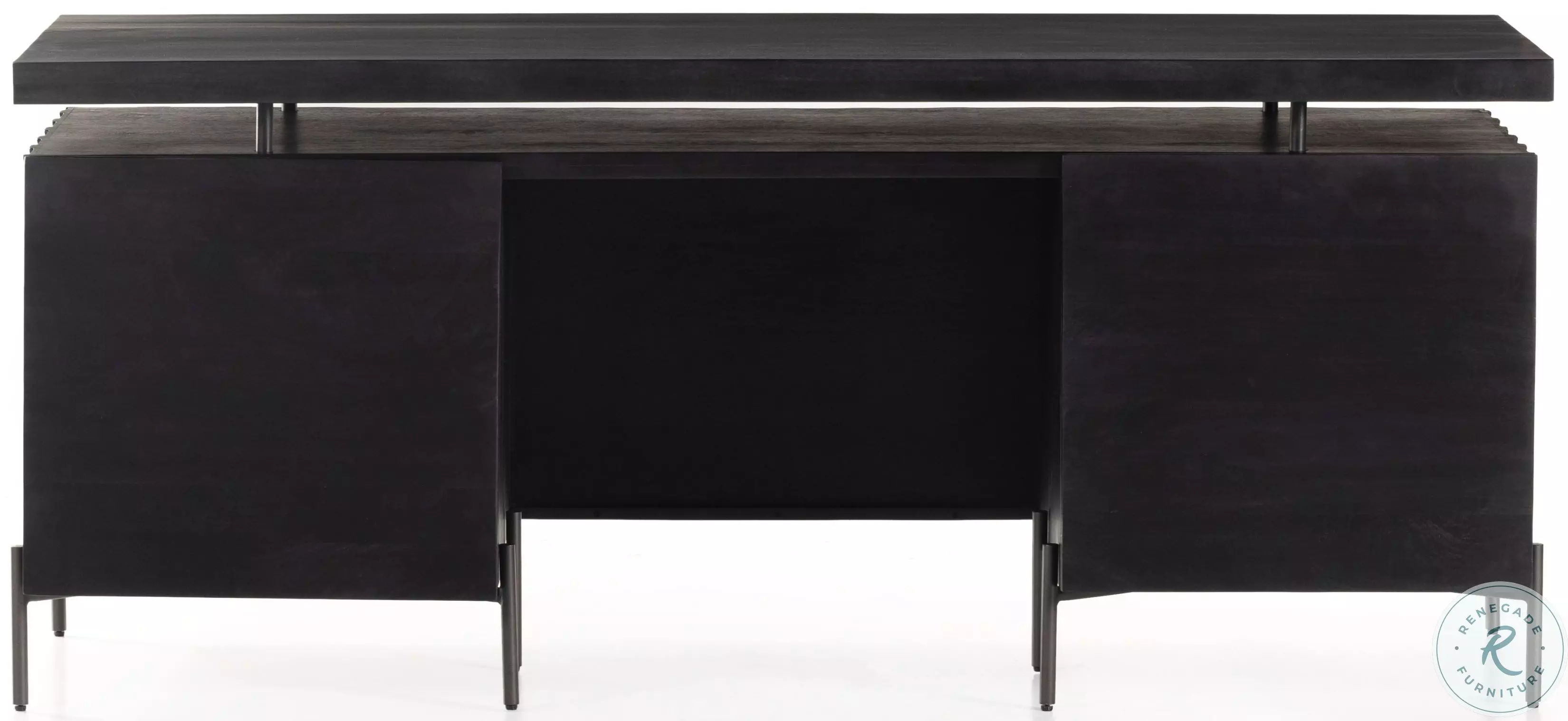 Raffael Carved Black Wash Desk From Home Gallery Stores | Home