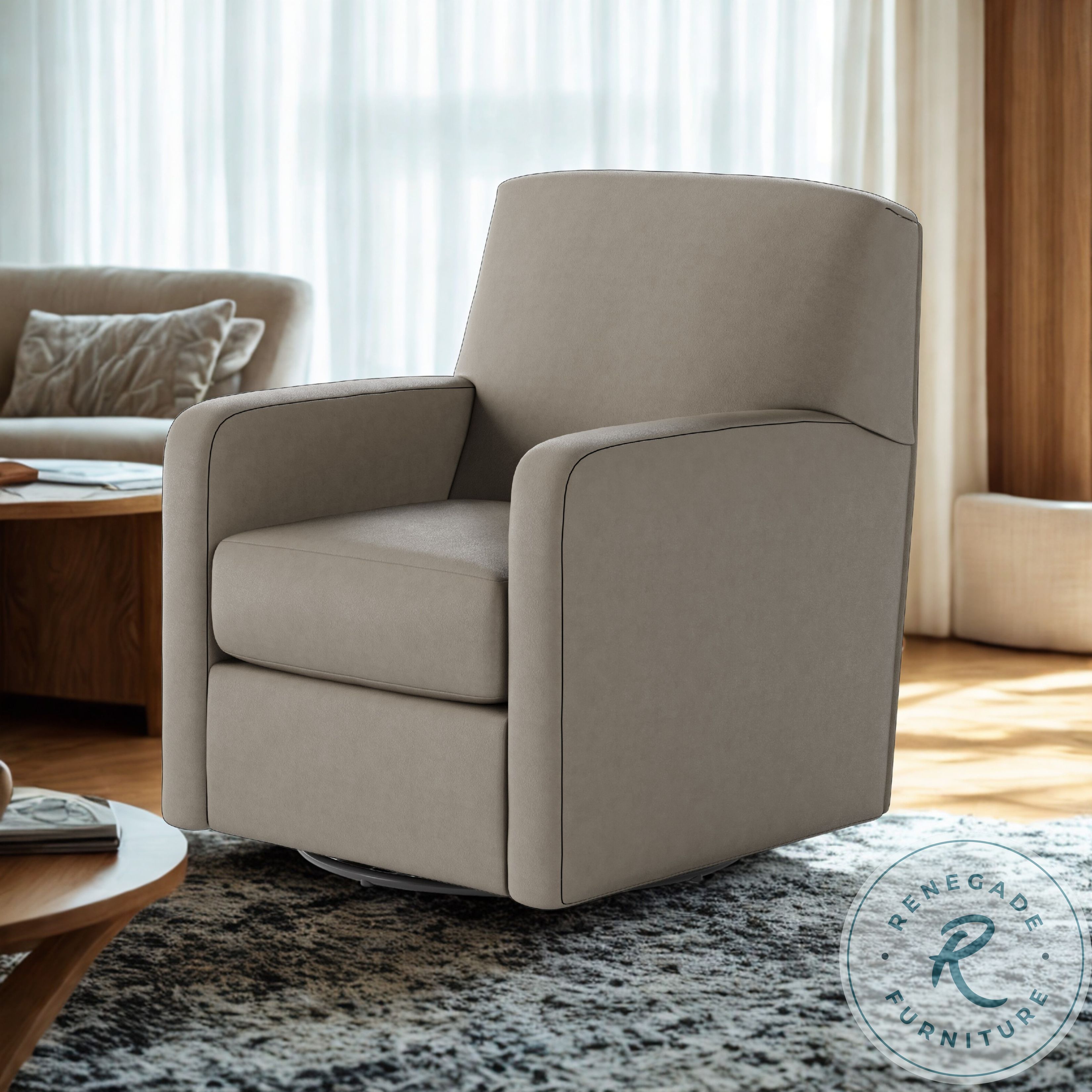 Flash Dance Maximus Eggshell Swivel Glider From Southern Motion
