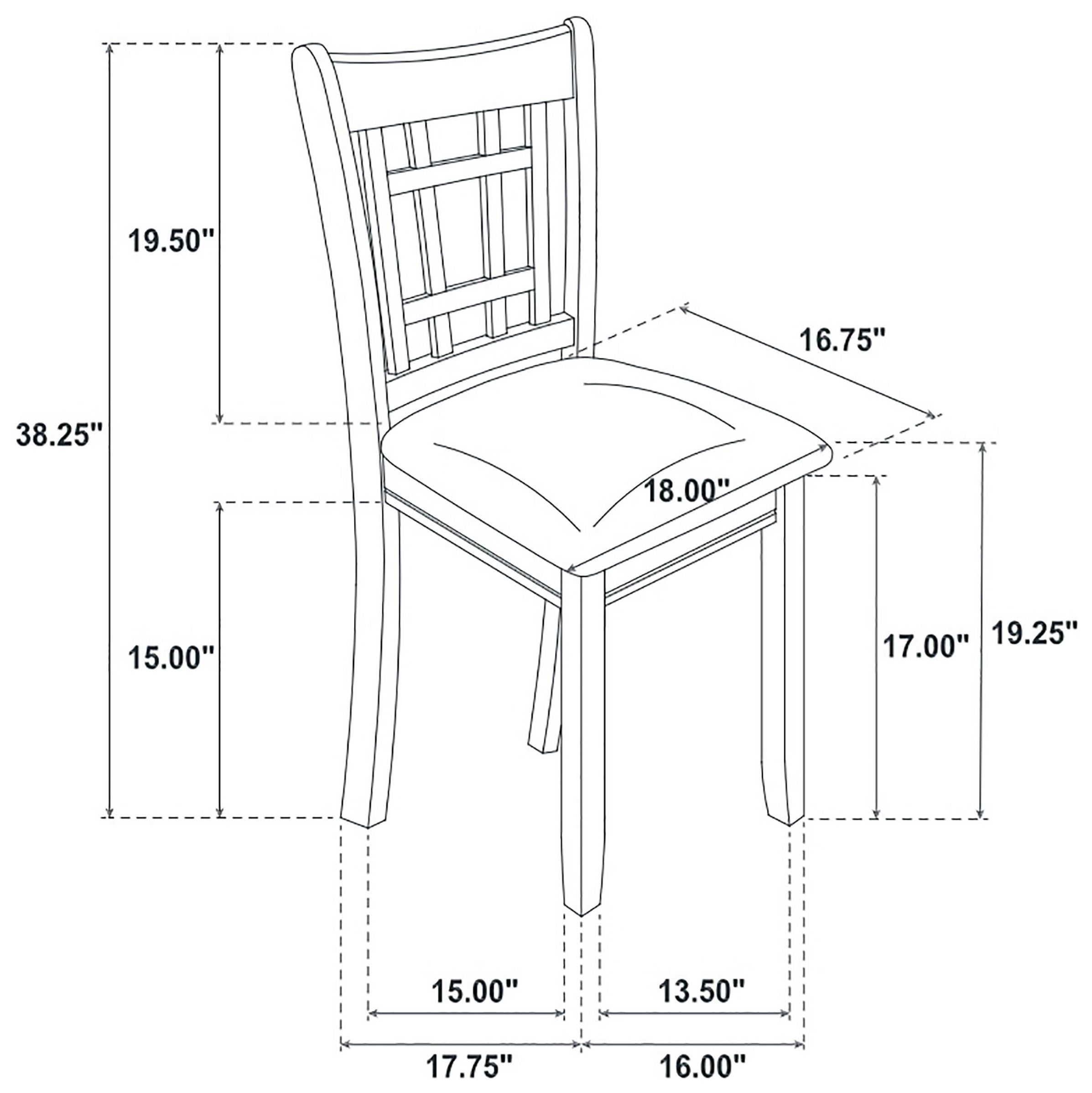 Lavon Black Side Chair Set of 2