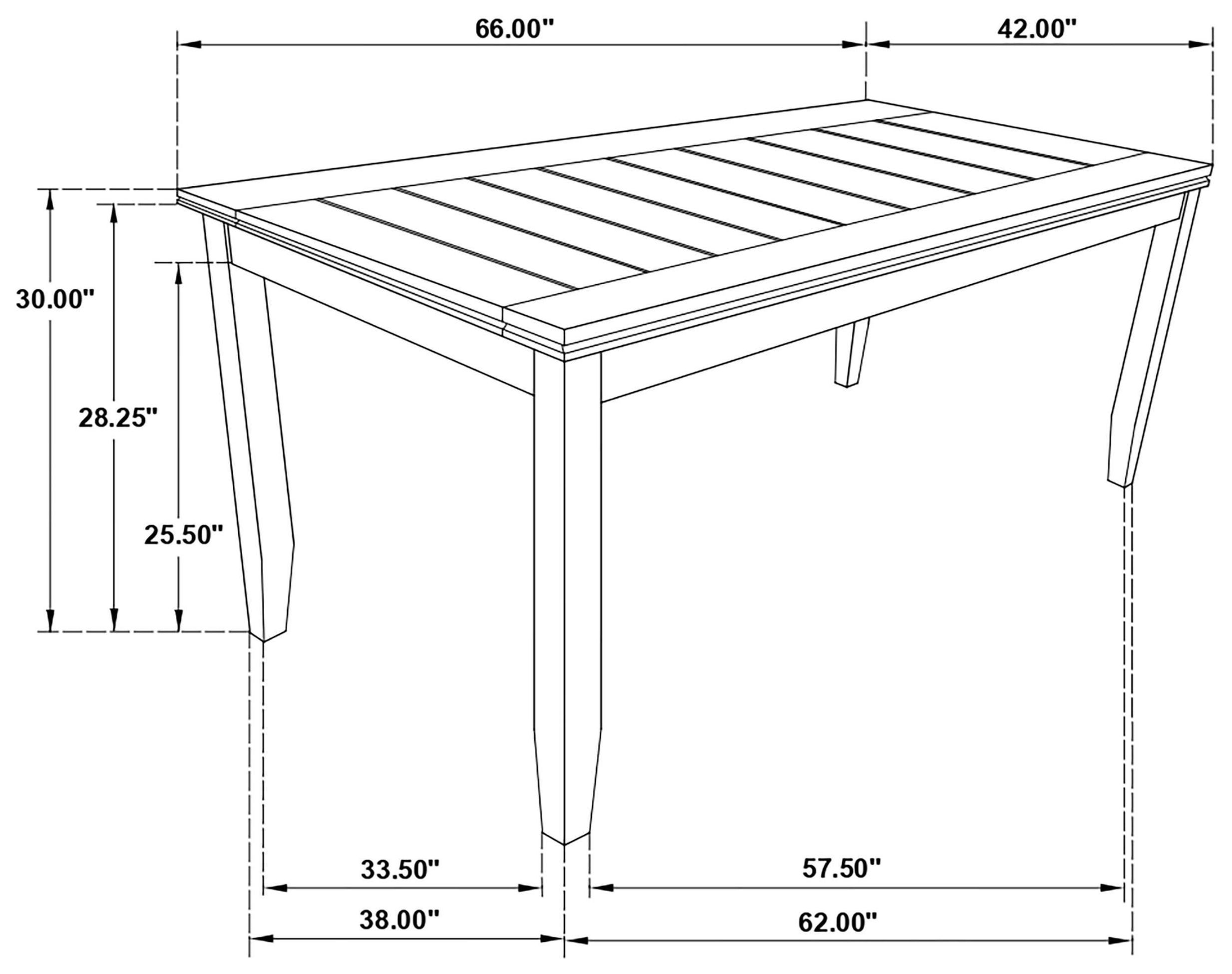 Dalila Cappuccino Rectangular Dining Table