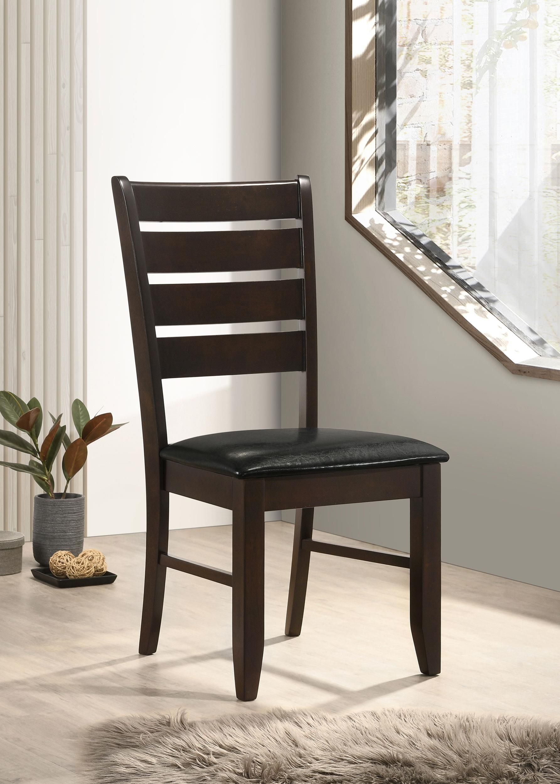 Dalila Dark Brown Side Chair Set of 2 From Home Gallery Stores