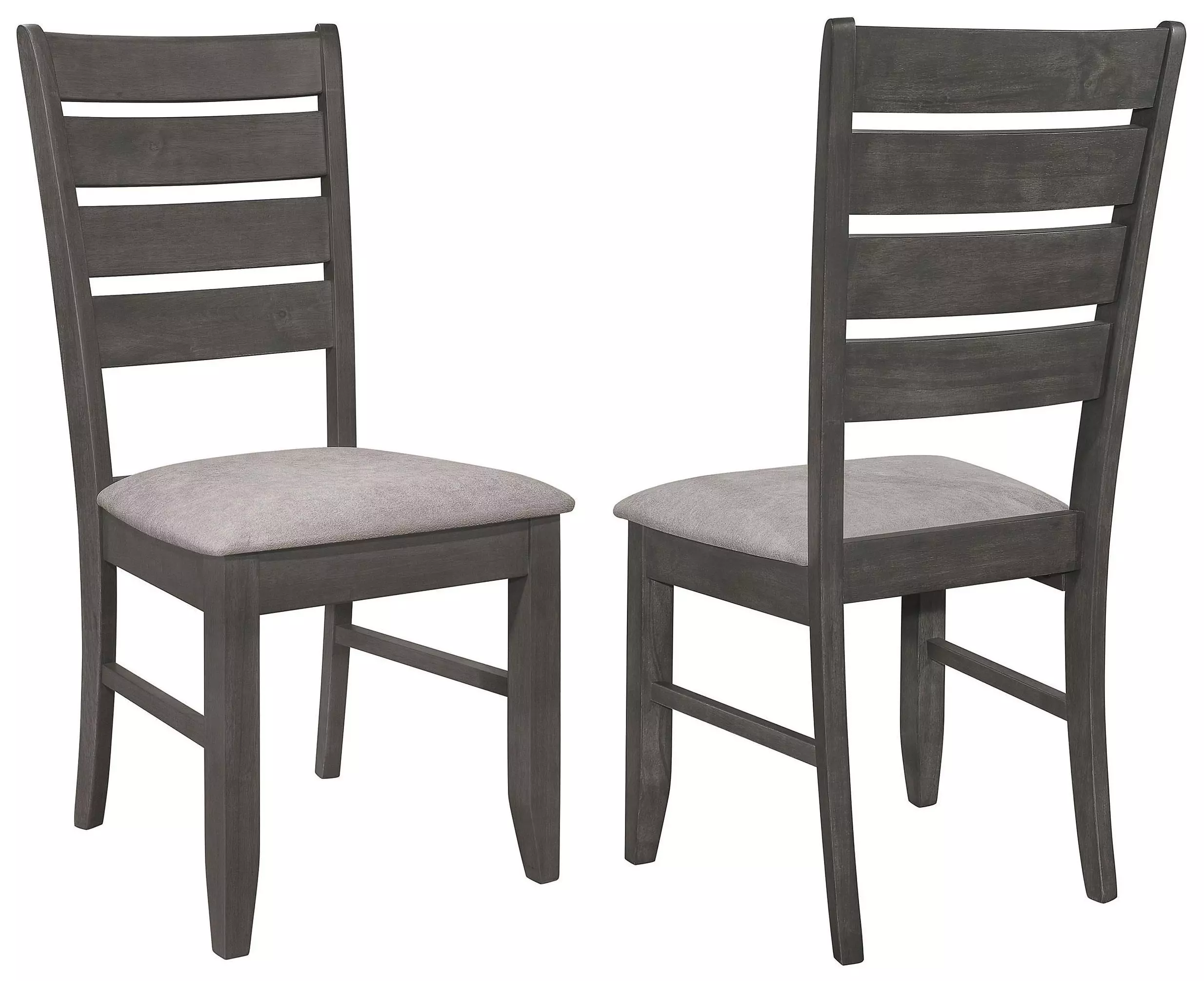 Dalila Grey Ladder Back Side Chair Set of 2 From Home Gallery