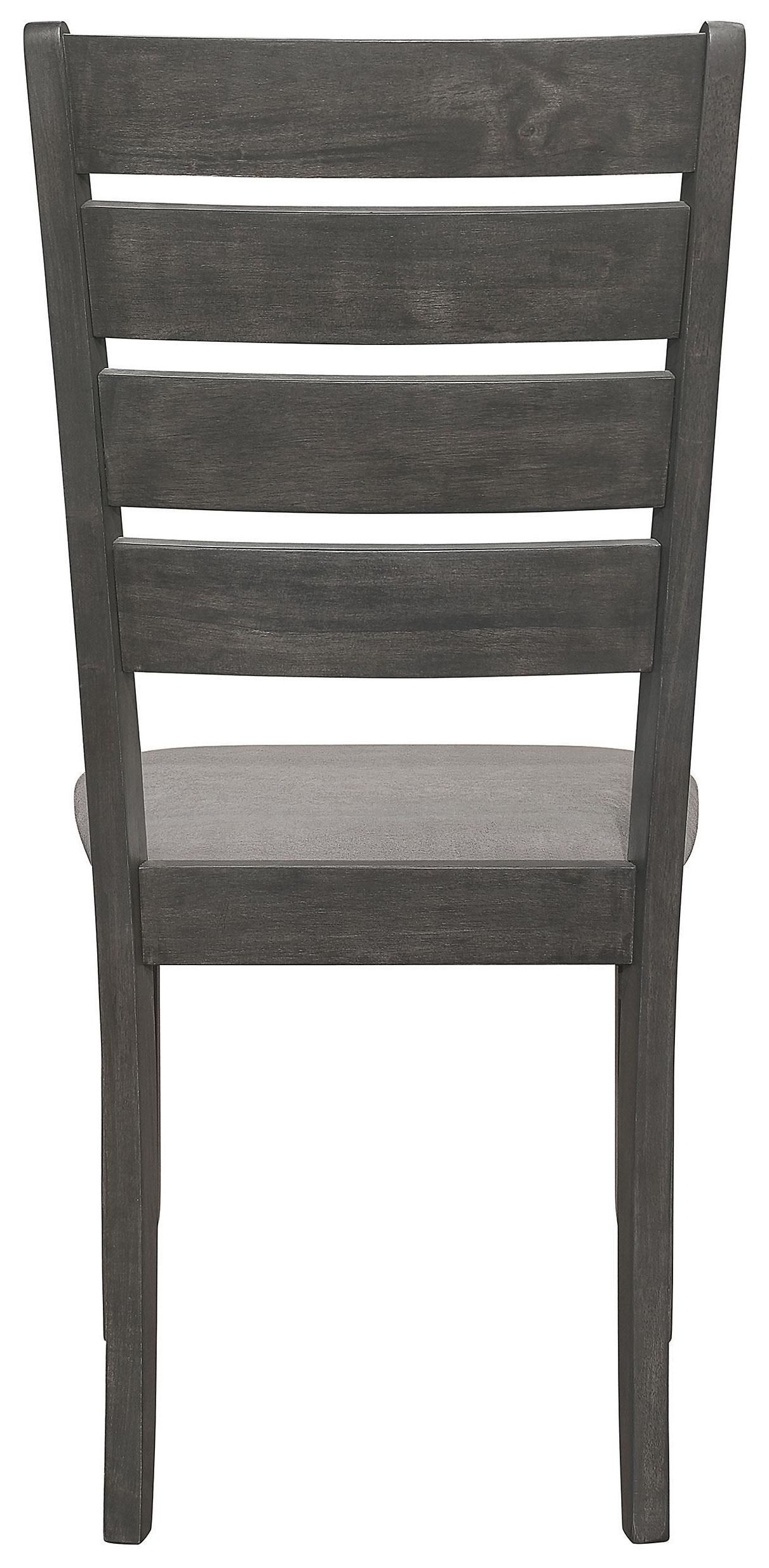 Dalila Grey Ladder Back Side Chair Set of 2 From Home Gallery