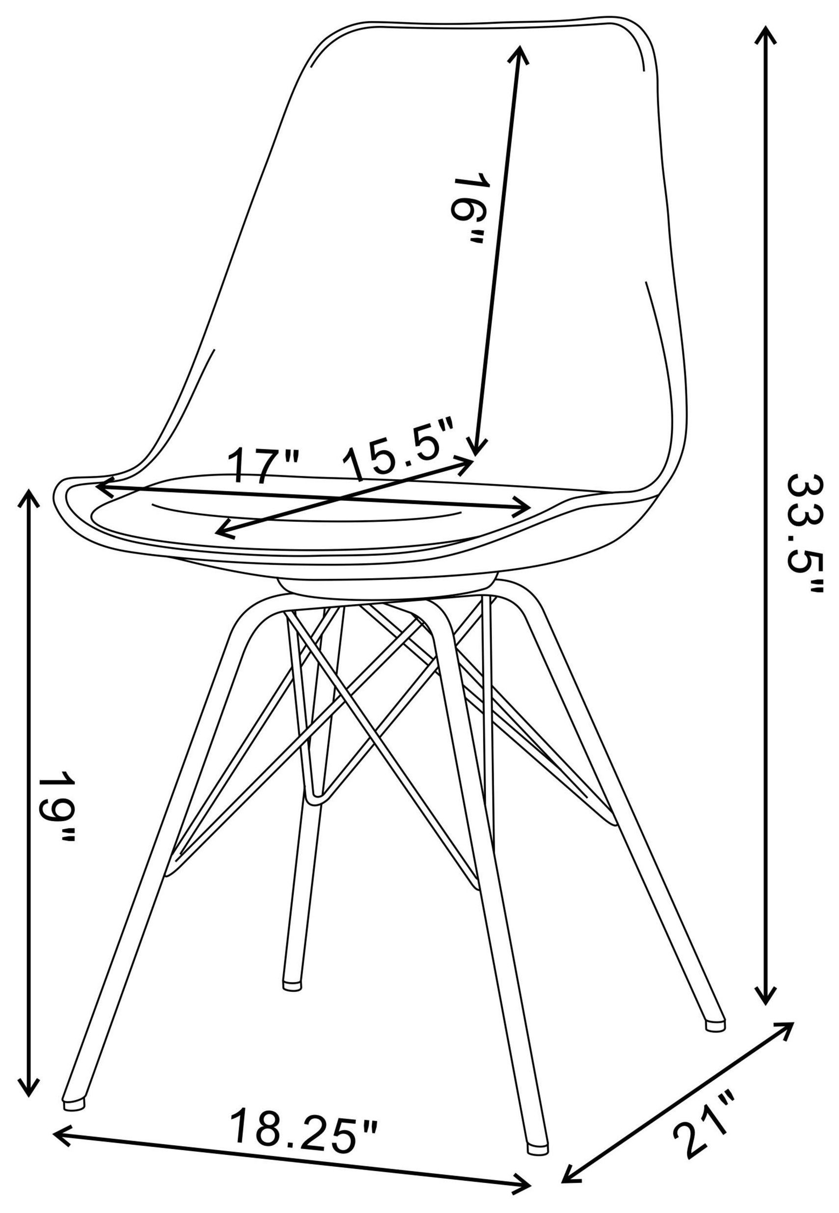 Lowry White Side Chair Set of 2