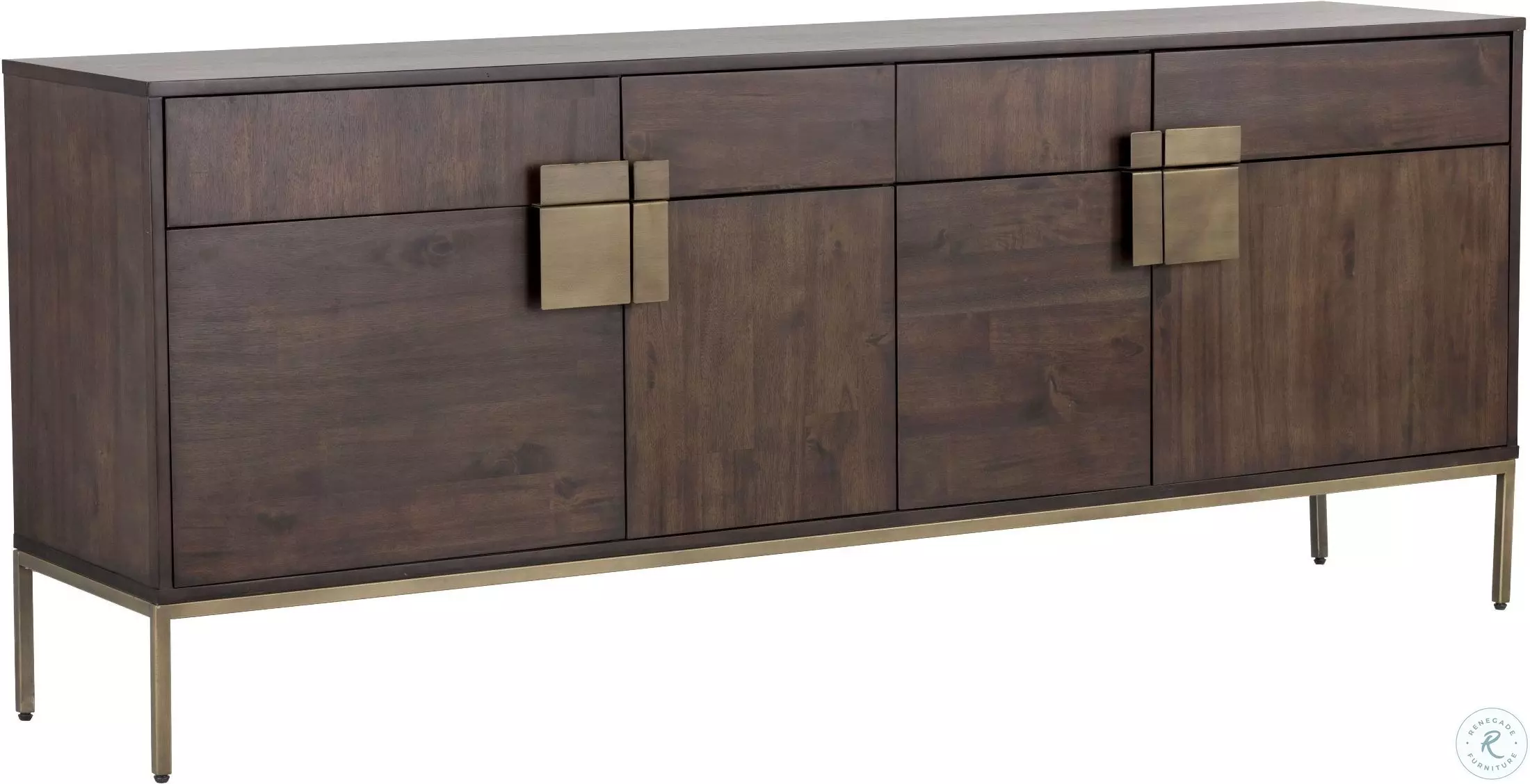 Mixt Jade Antique Brass Sideboard from Sunpan | Coleman Furniture