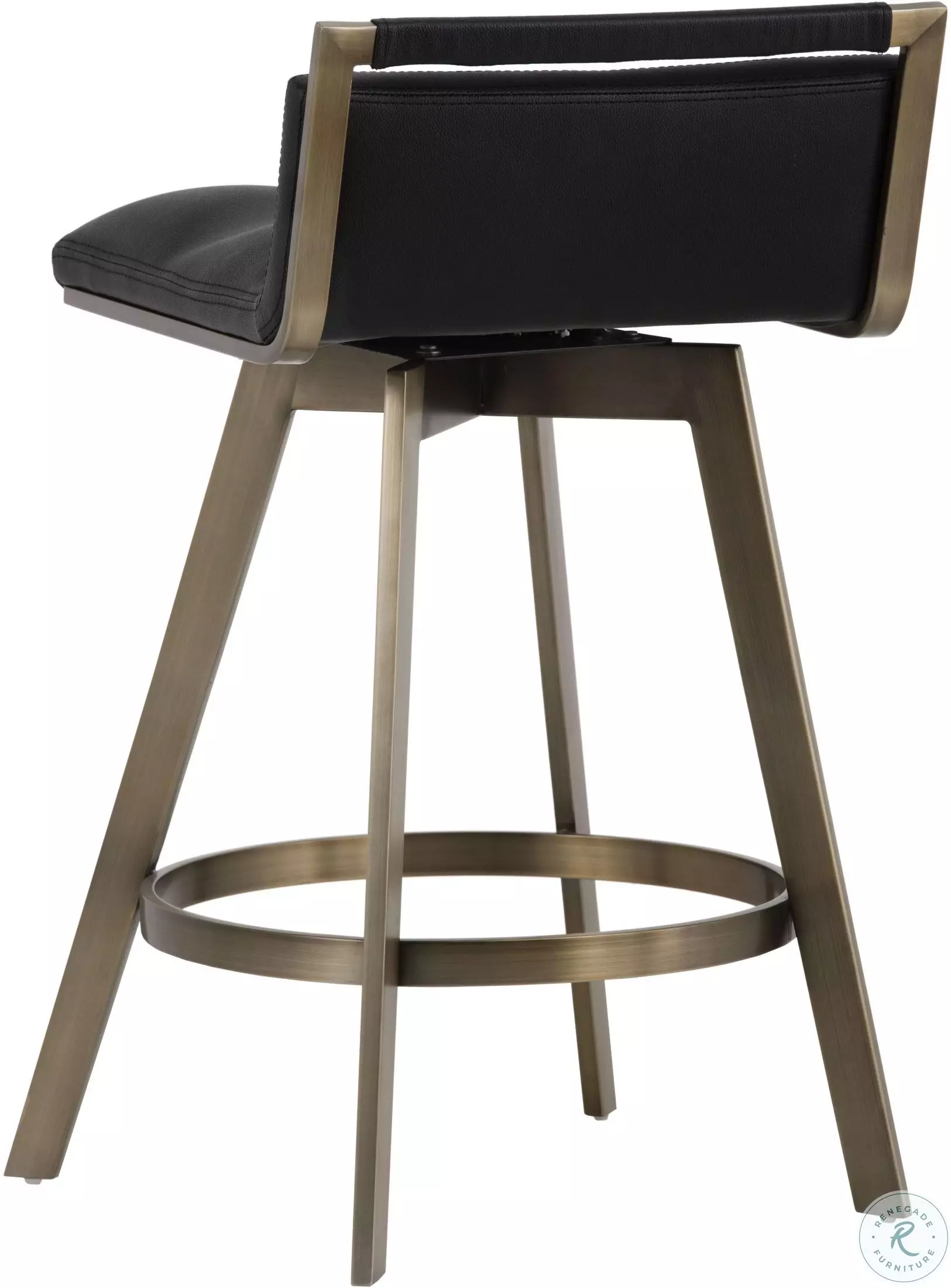 Ikon Arizona Black Swivel Counter Stool from Sunpan