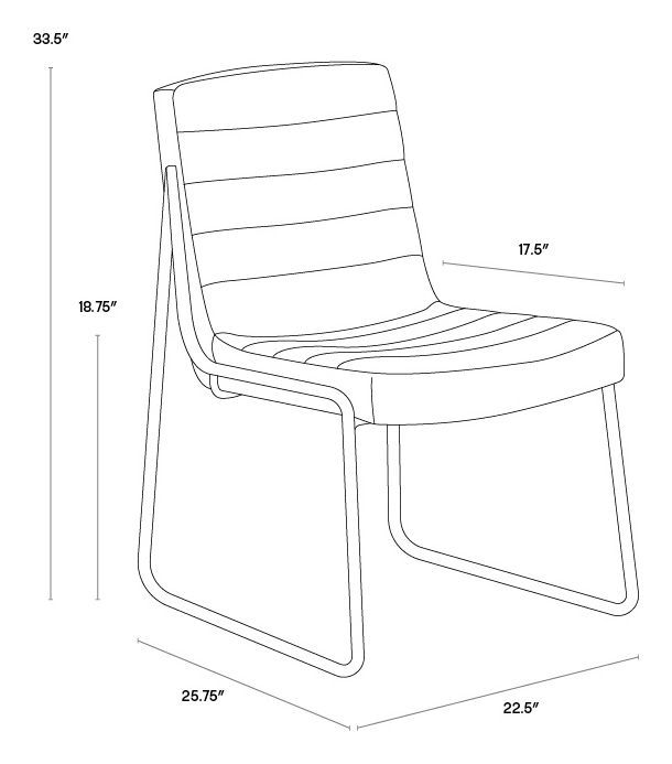 Anton Vintage Black Dining Chair Set of 2
