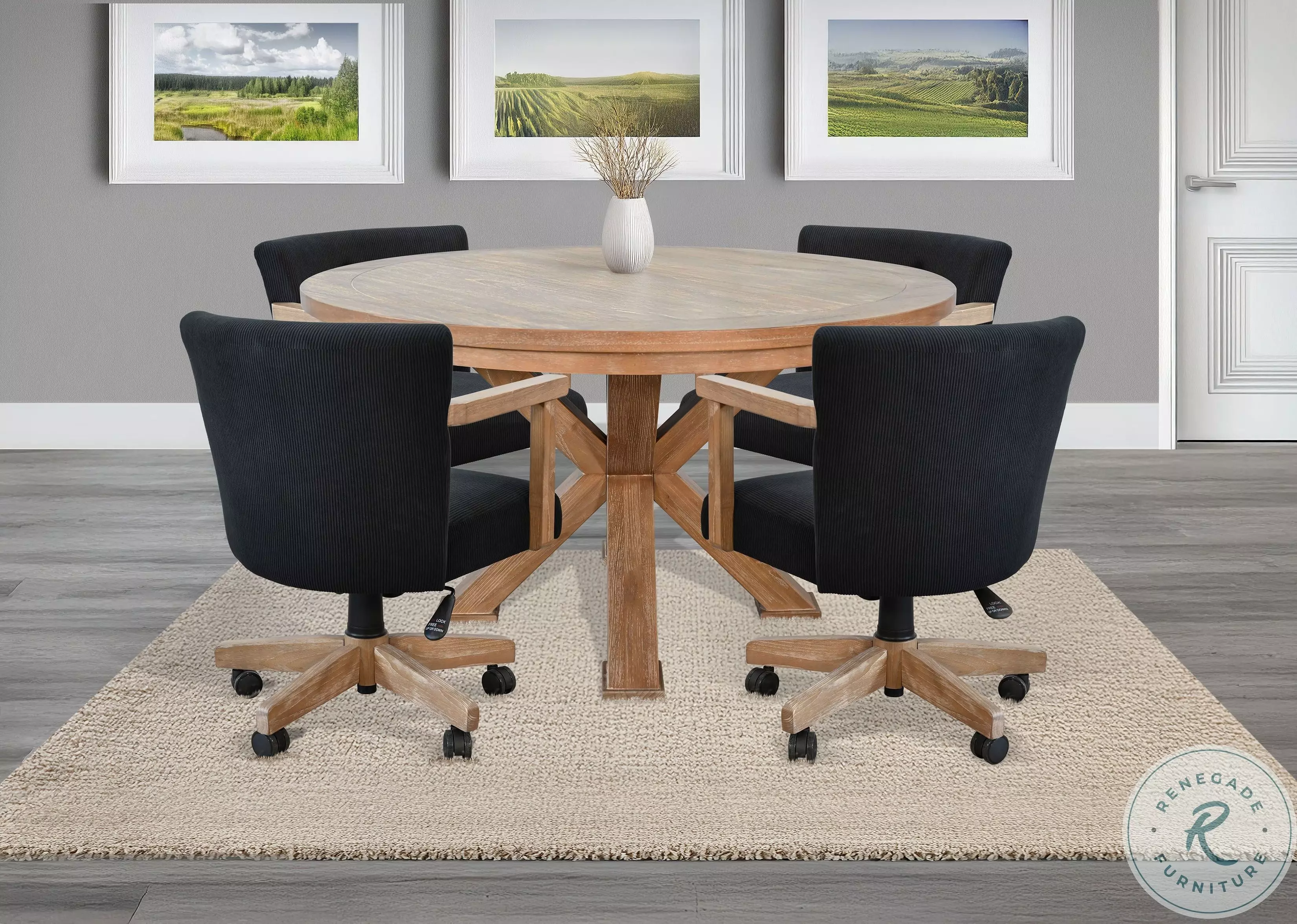 Hearthwood Haven Natural Jack Gaming Table Set From Luna Grove