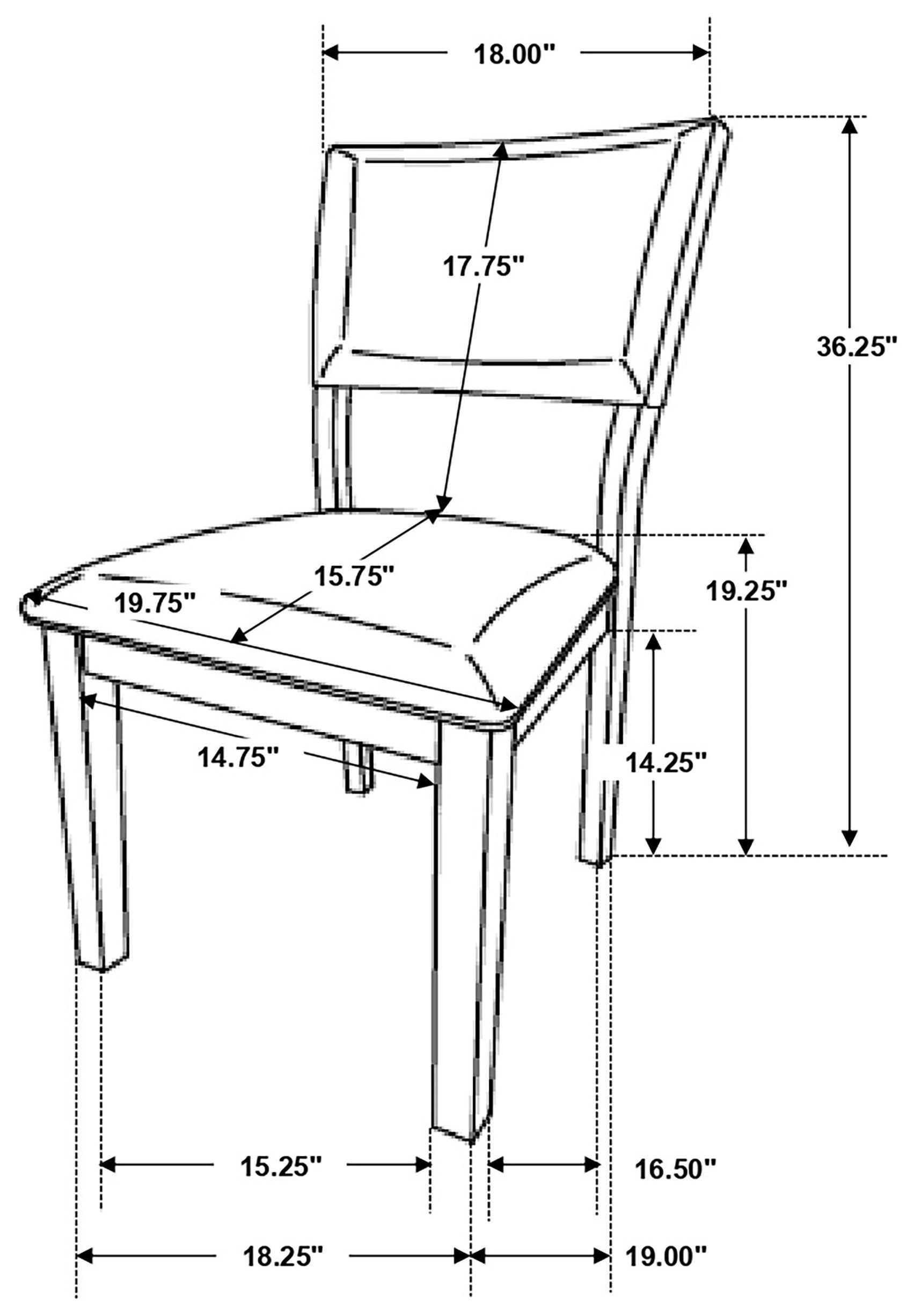 Sharon Blue Side Chair Set Of 2
