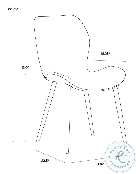 Lyla Antique Black Dining Chair Set Of 2