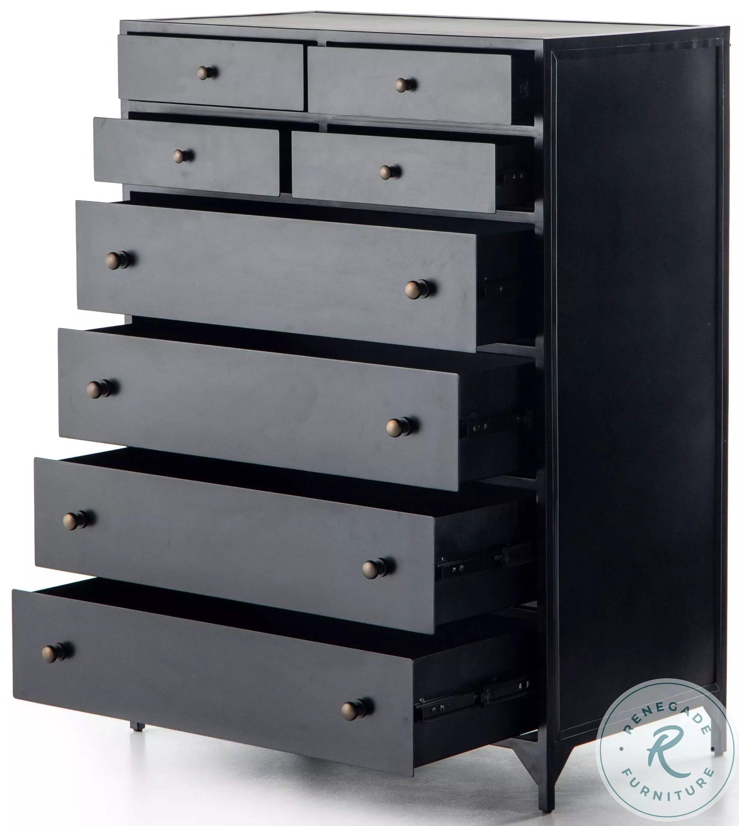 black tall dresser Lanolee Chest